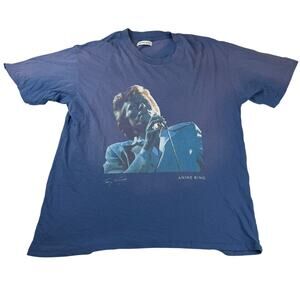 Anine Bing Graphic Tee Blue David Bowie LG